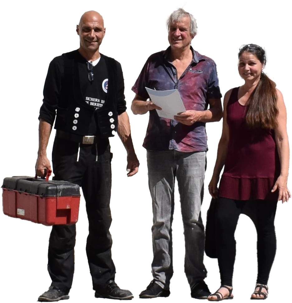Buchfink Hochwasserschutz – Team bei der Vor-Ort-Beratung